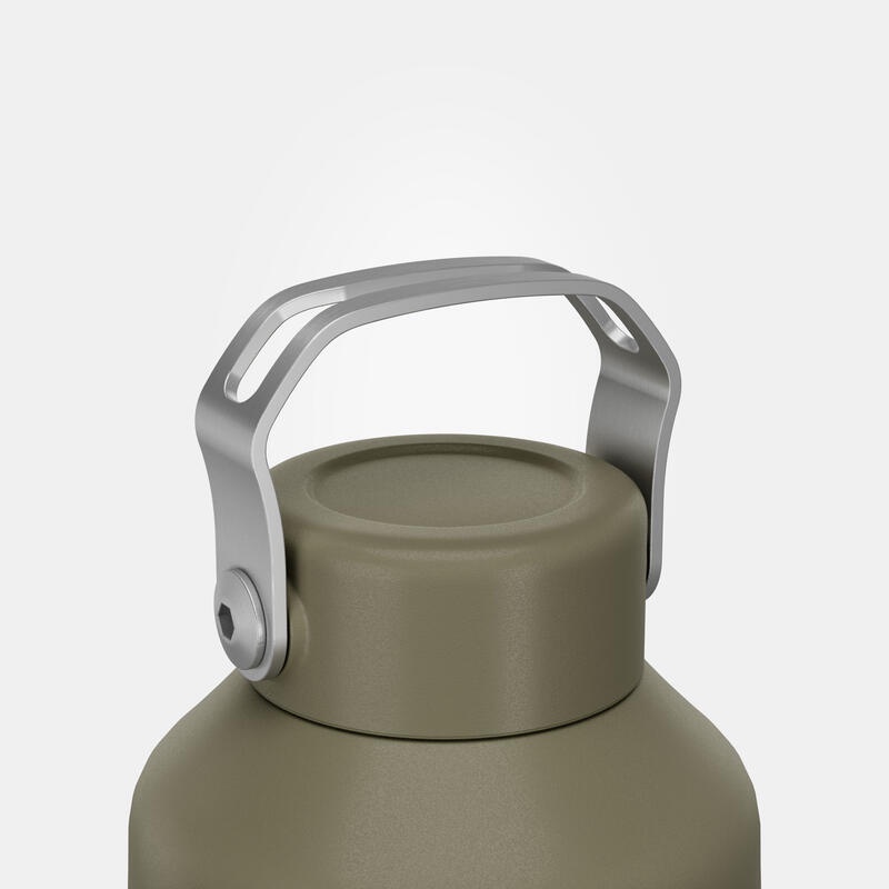 Decathlon Quechua Botol Minum Mendaki Stainless Steel Dengan Tutup Putar Mh100 1,5 L Khaki - 8612485