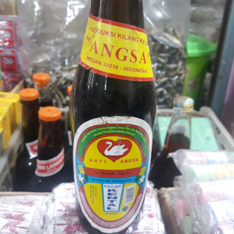 

kecap manis ati.angsa 1 botol kecil