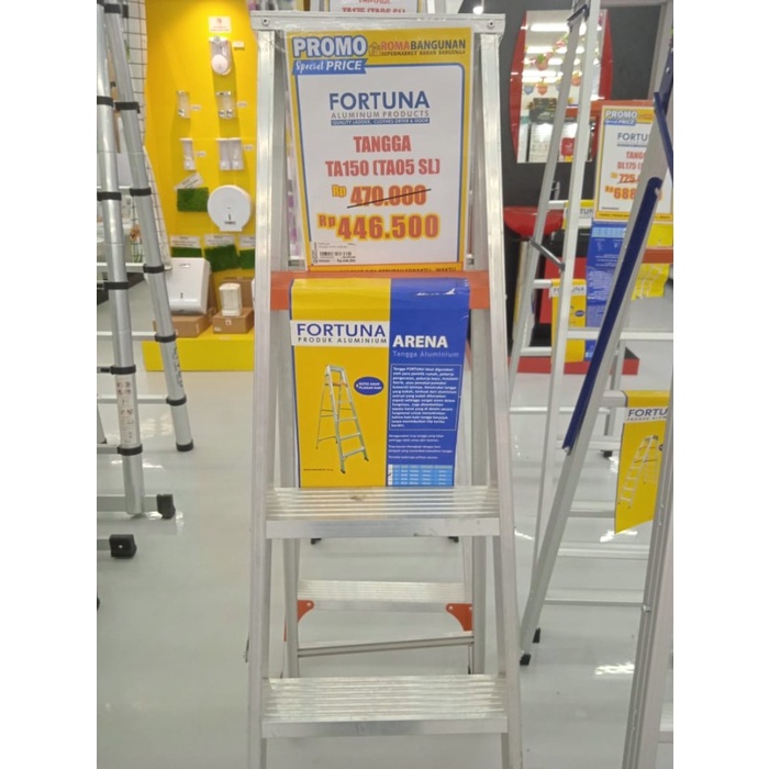 Fortuna Tangga lipat tangga aluminum ladder household Arena TA 05 TA05