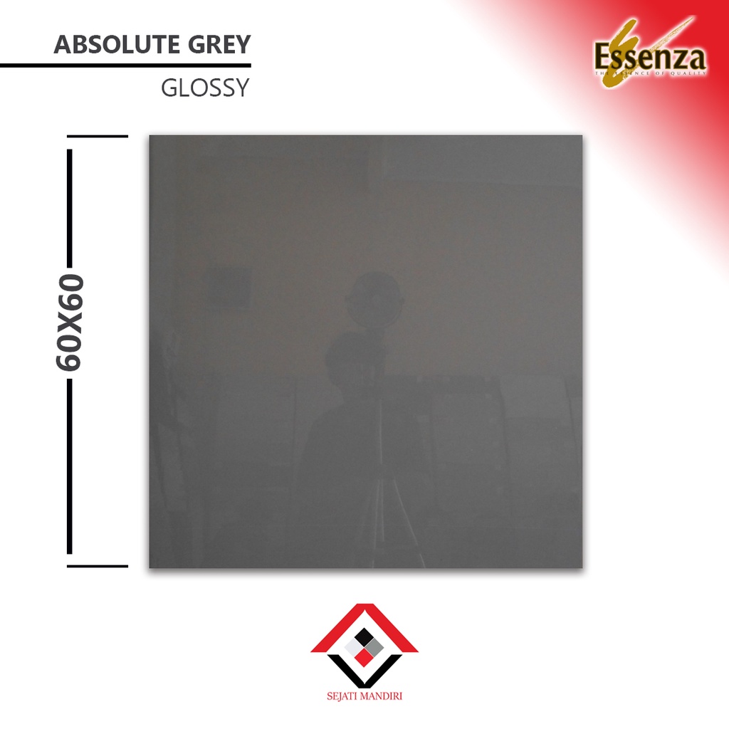 granit 60x60 - abu polos glossy - Essenza absolute grey