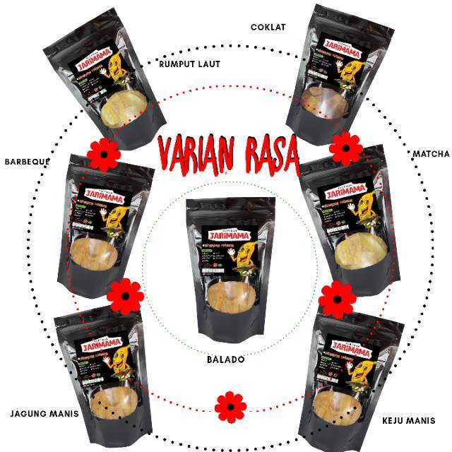 

Jarimama keripik pisang Aneka Rasa