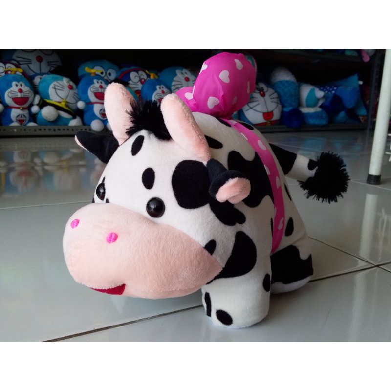 Boneka sapi pita  Hadiah Kado Gift Lucu Lembut Halus