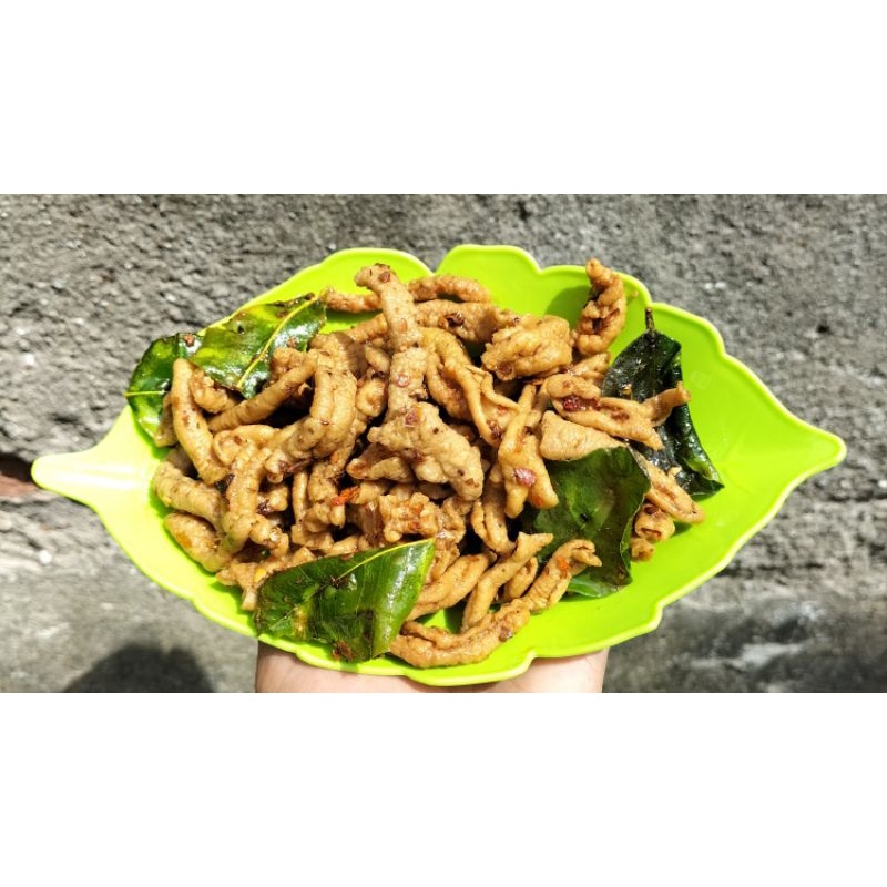 

kripik usus pedas daun jeruk 250 gram