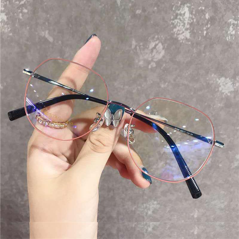 (COD) Kacamata Baca Frame Kacamata Anti Radiasi Metal Retro Unisex Glassess MALLSHOPPING