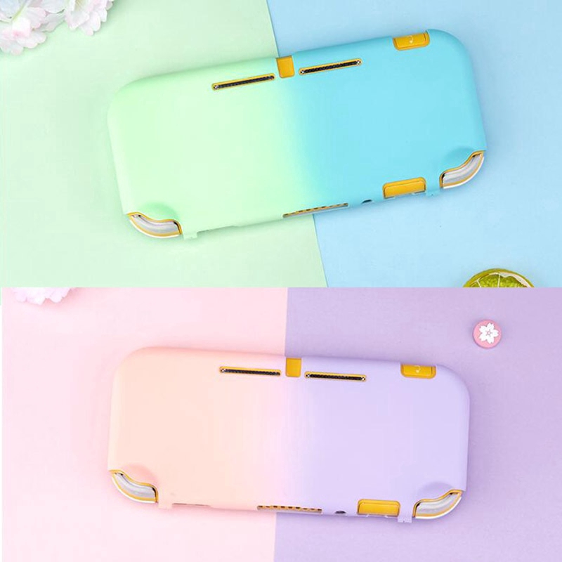 Hard Case Full Cover Depan Belakang Warna Gradasi Matte Kristal Untuk Konsol Nintendo Switch Lite