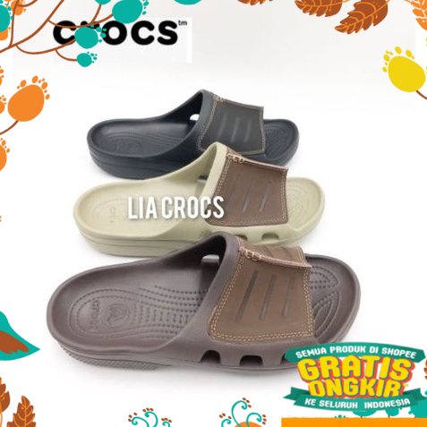 Putih Cream Mustard Silver Grey Abu PinkHitam Putih / Crocs yukon mesa slide MAN / Sandal pria crocs