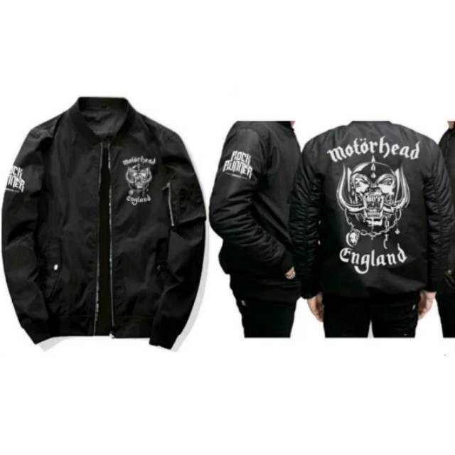 JAKET BOMBER MOTOR HEAD JAKET PILOT JAKET MOTOR ANTI AIR ANTI ANGIN JAKET BAND MOTORHEAD