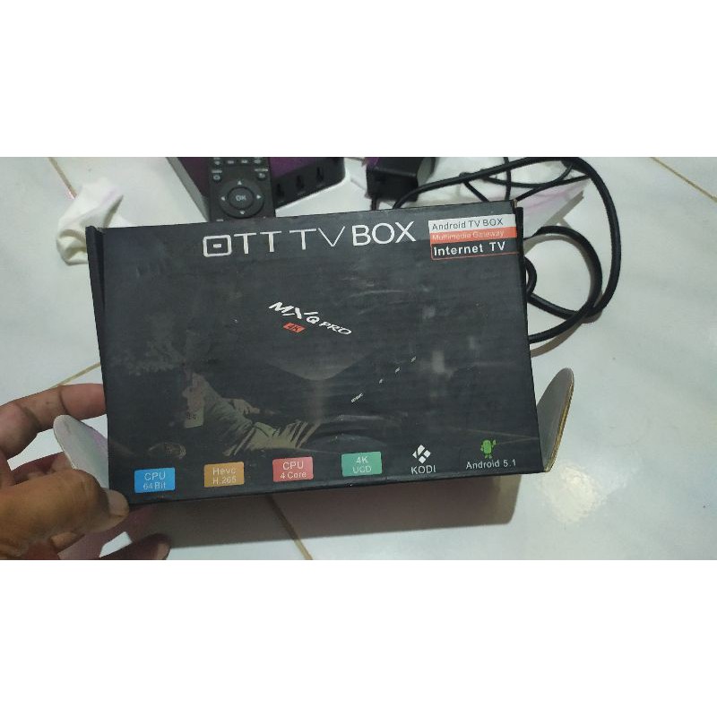 Android TV MQX Pro 4K TV Box Android Second Bekas pakai