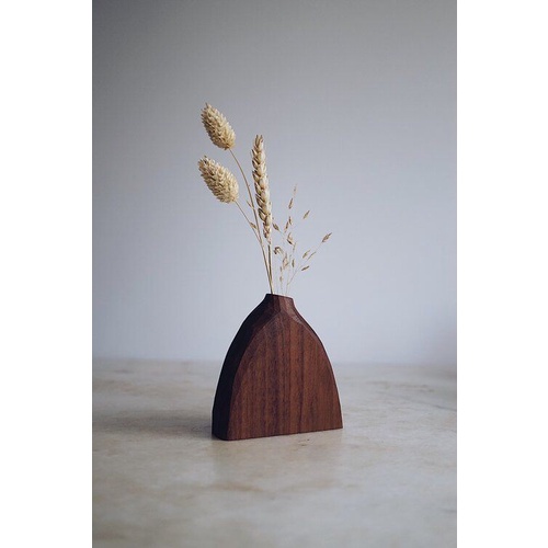 vas mini vas tempat ranting bunga hiasan meja hiasan dekor vas kayu