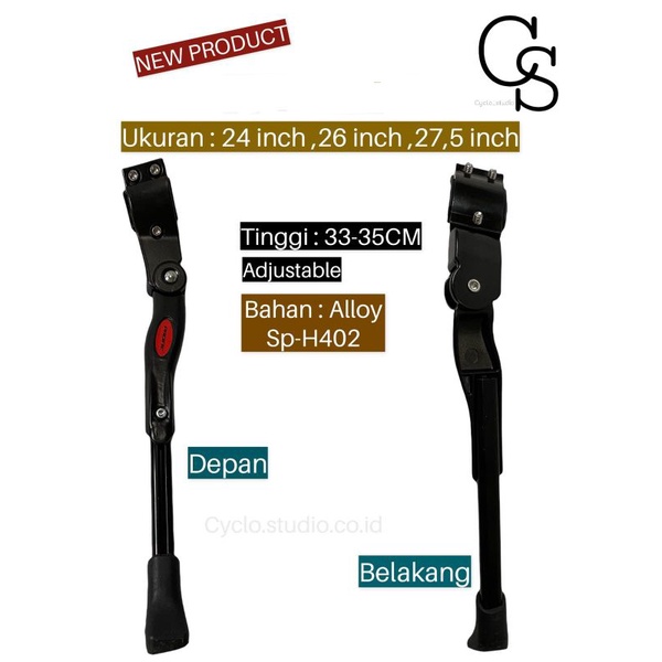 Standar Samping Sepeda 24 26 27.5 Inch Pacific Sp - H402 Alloy