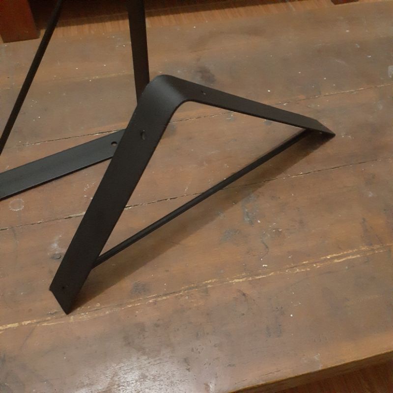 Siku besi besar tatakan kayu  20cm x 25 cm