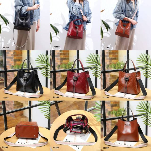 Chanel 7118 VAL  TAS SELEMPANG MURAH TAS SELEMPANG IMPORT