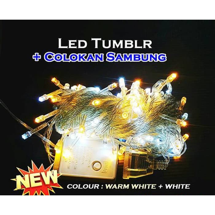  Lampu  tumblr lampu  hias  natal LED WArm white WHITE 