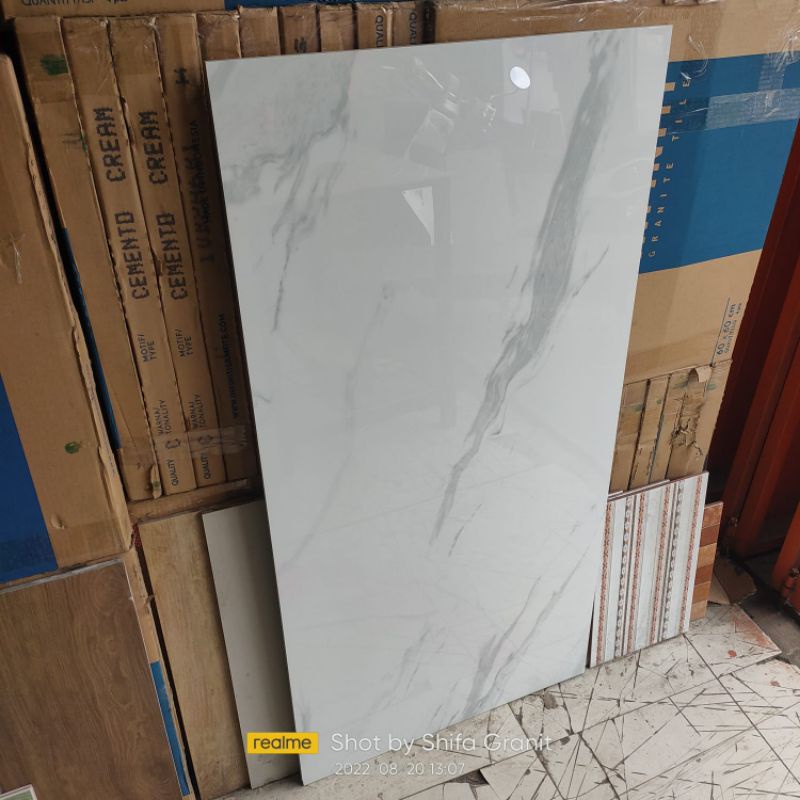 Granit lantai 60x120.Matera white/sun.power