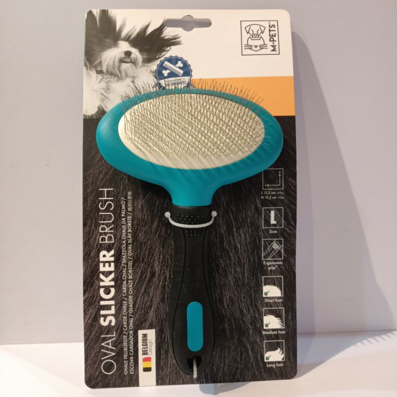 Sisir Oval Slicker Brush Size Large / M-Pets Slicker Brush