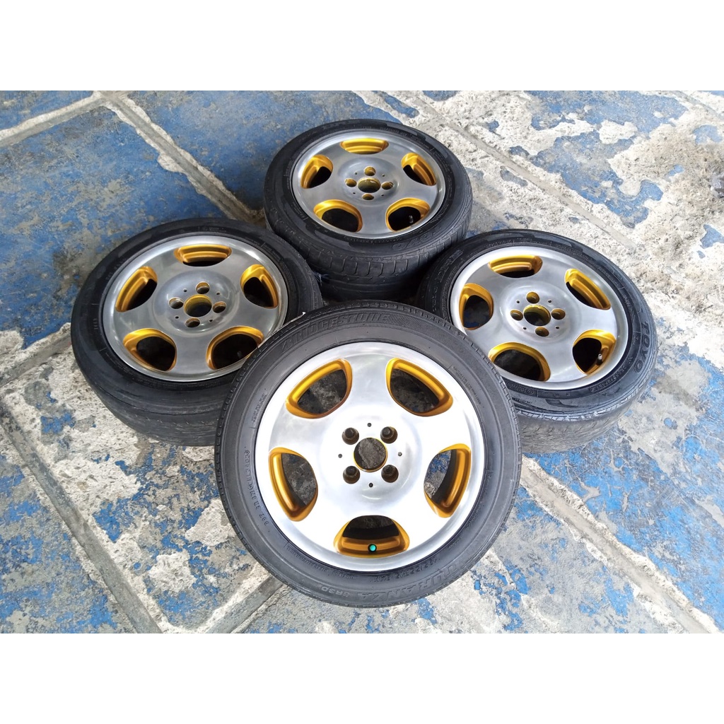 velg seken bekas murah ring 15x7 pcd 4x100 seken bekas ban bonus