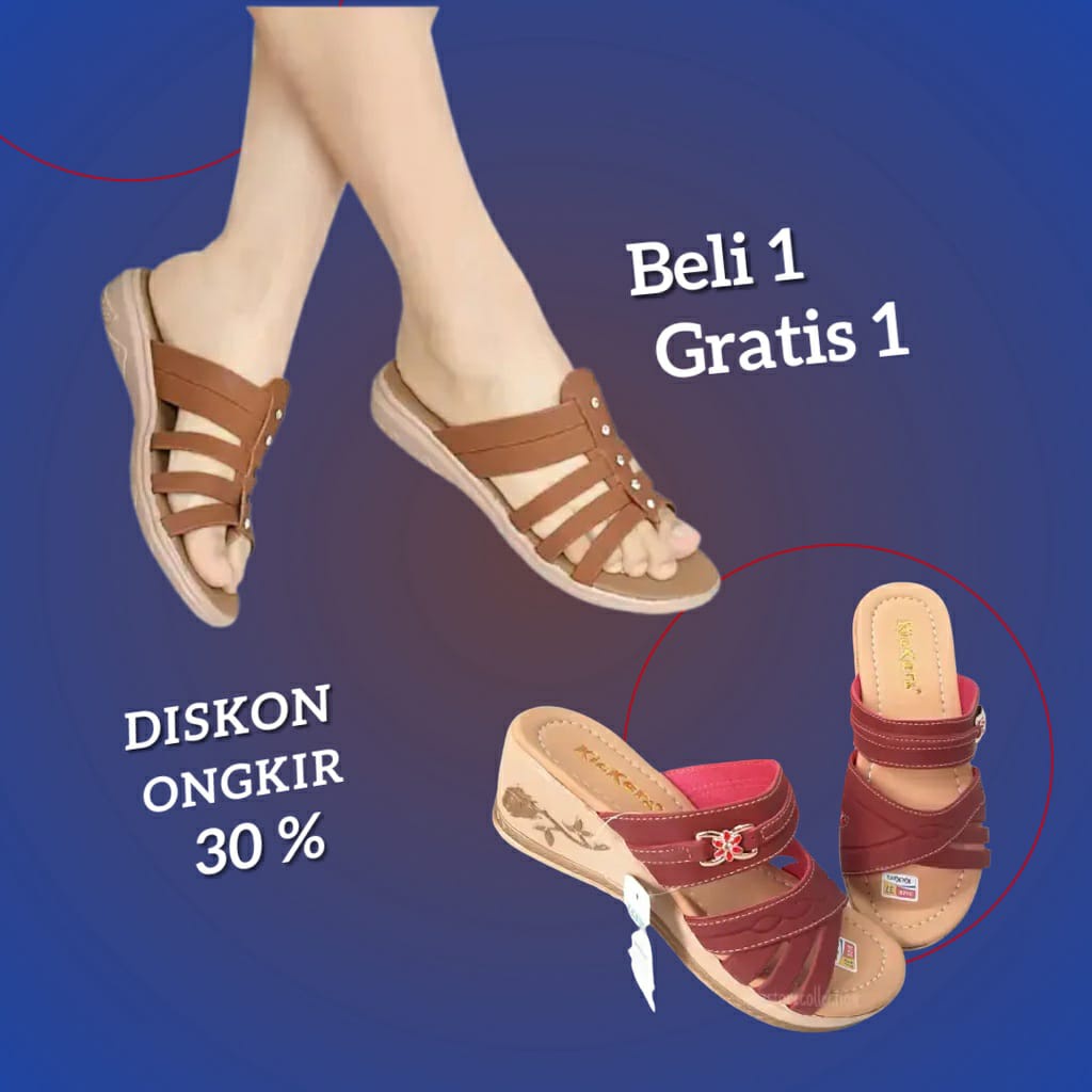 Sandal Wanita 2022 Beli 1 Gratis Satu