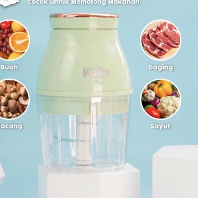 Jual Kuru Electric Food Chopper Blender Makanan Bayi MPASI Elektrik