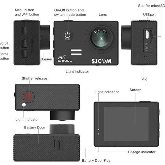 SJCAM SJ5000 WIFI Ultra HD Action Kamera Basic 32GB