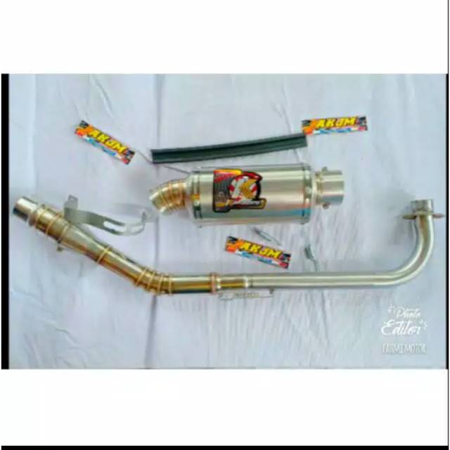 Knalpot kawahara road race kolong semi ndangak for supra X karisma blade jupiter Z sogun smash c70