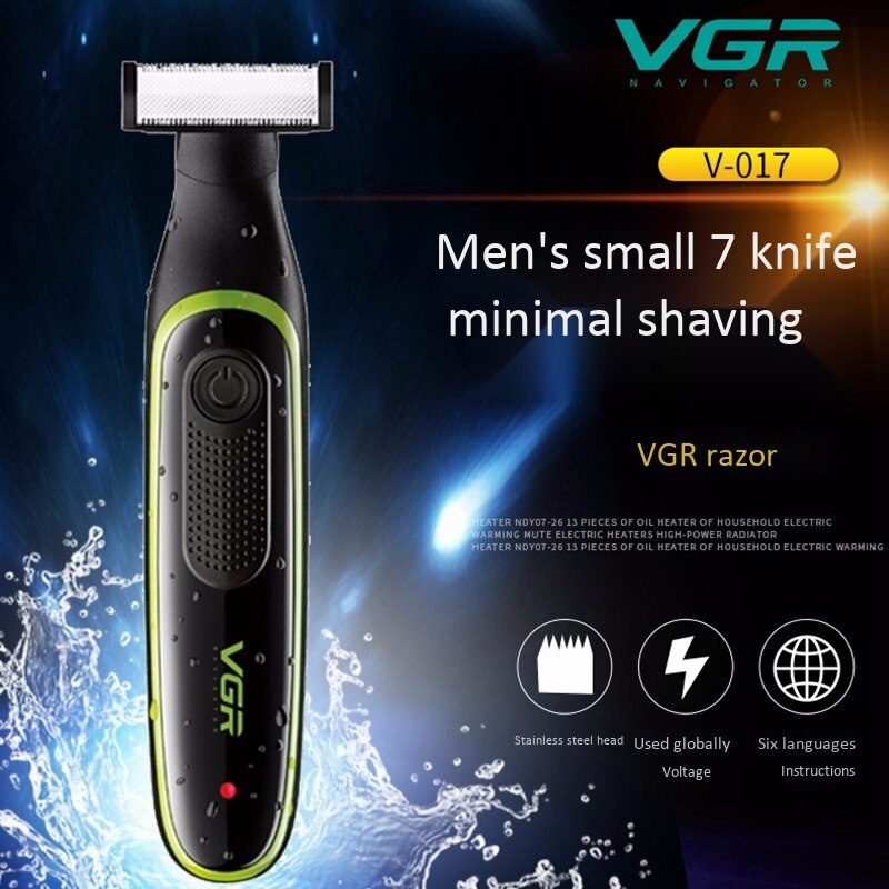 VOYAGER VGR V-017 - Electronic Beard Shaver - Alat Pencukur Jenggot Elektrik Terbaru - Tahan Air IPX5