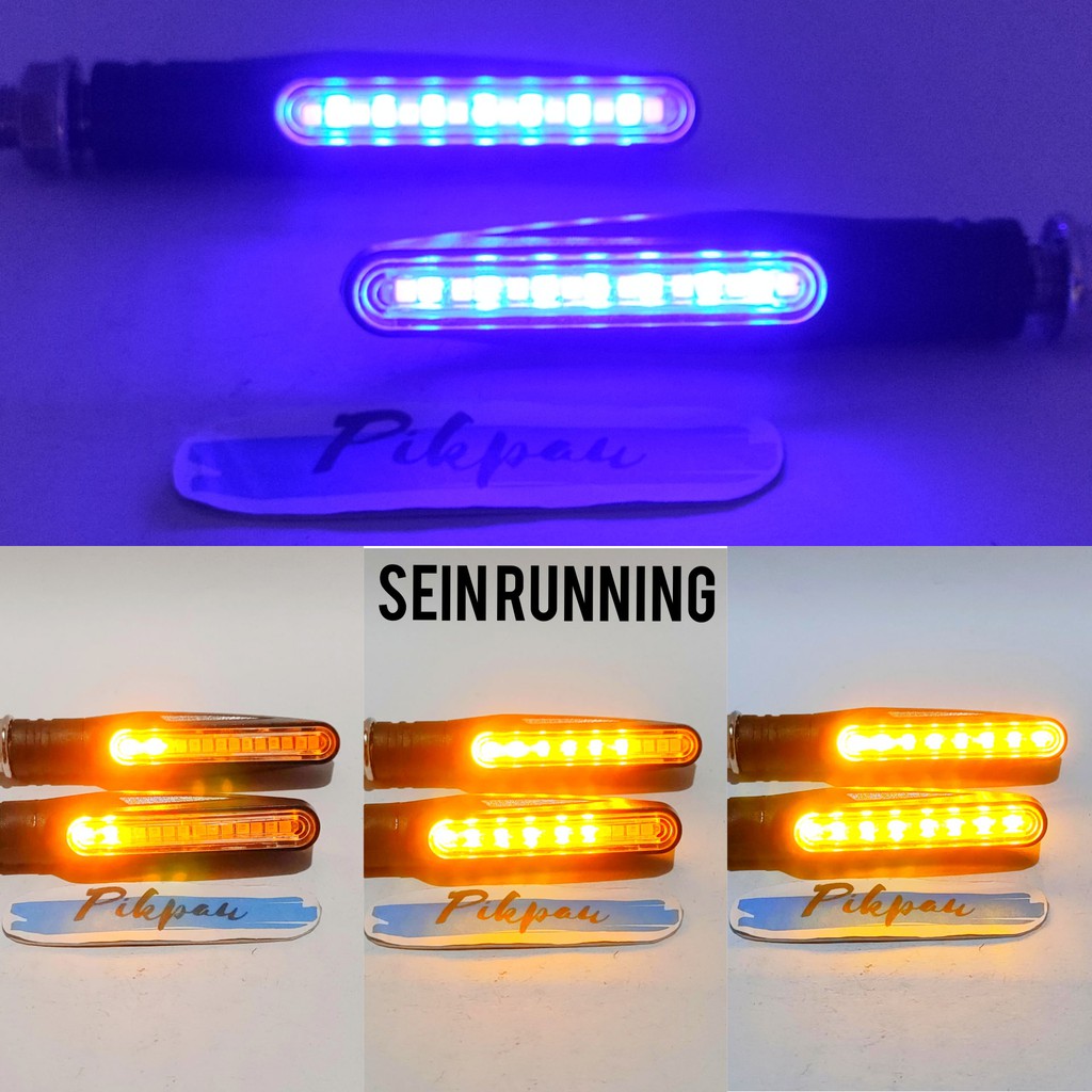 Lampu LED Sein Moge Running Lampu Sen Senja 2 Untuk Universal