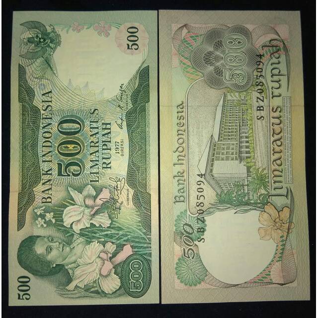 UANG KERTAS KUNO 500 IBU KONDE TAHUN 1977