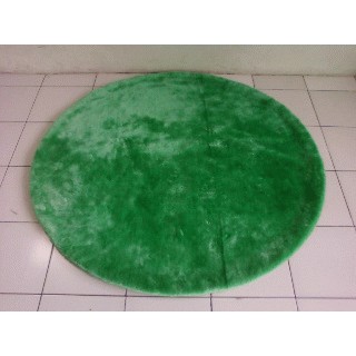 KARPET BULU BULAT DM 150x3cm NON SLIP TERMURAH LEMBUT DAN INDAH