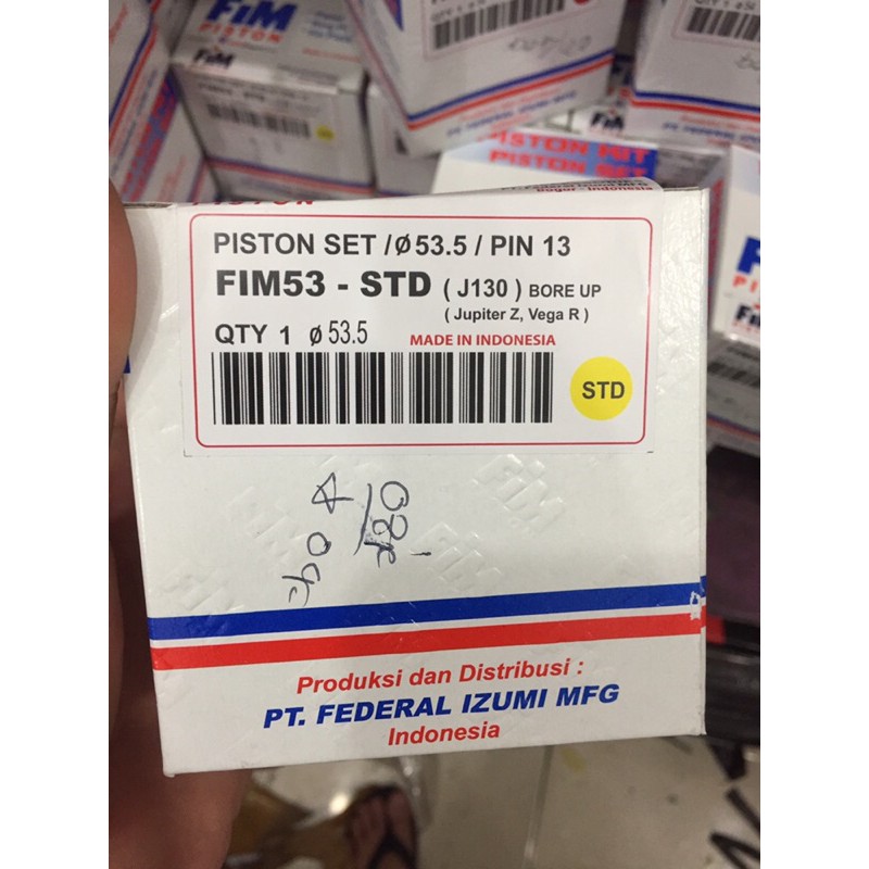 Piston kit fim xb jupiter z vega supra x 53.5 54 54.5 55 55.25 mm FIM53 pin 13-Std 53.5mm
