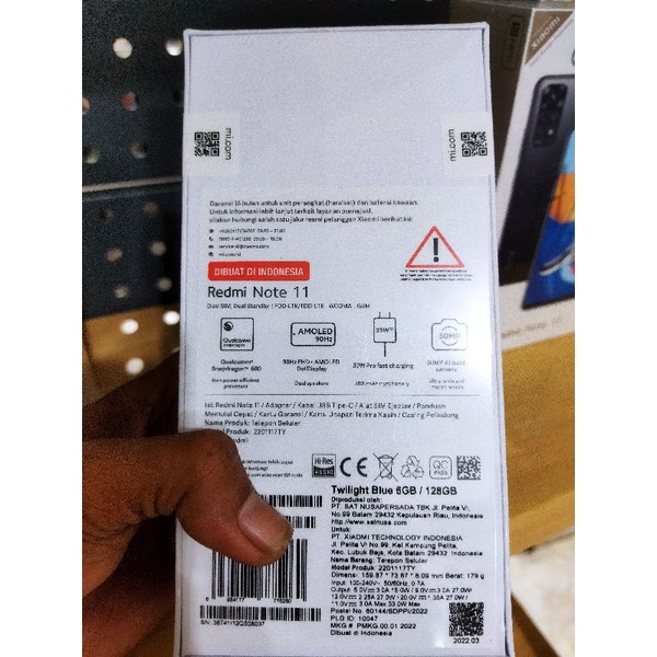 Hp Baru Redmi 10 ram 6gb internal 128gb garansi resmi 15 bulan