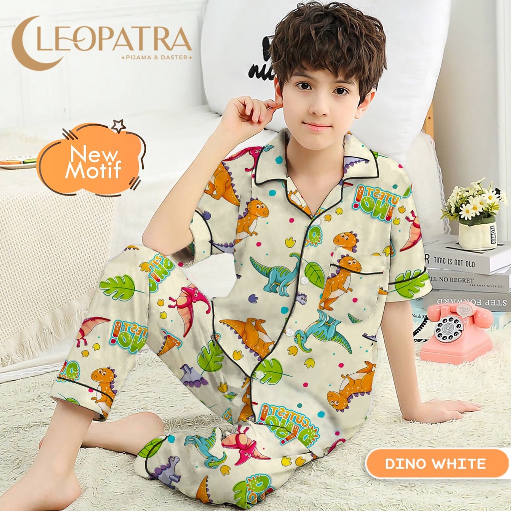 Cleopatra Piyama Anak Laki Motif Karakter Usia 6-8 tahun (size 8) Setelan Baju Tidur