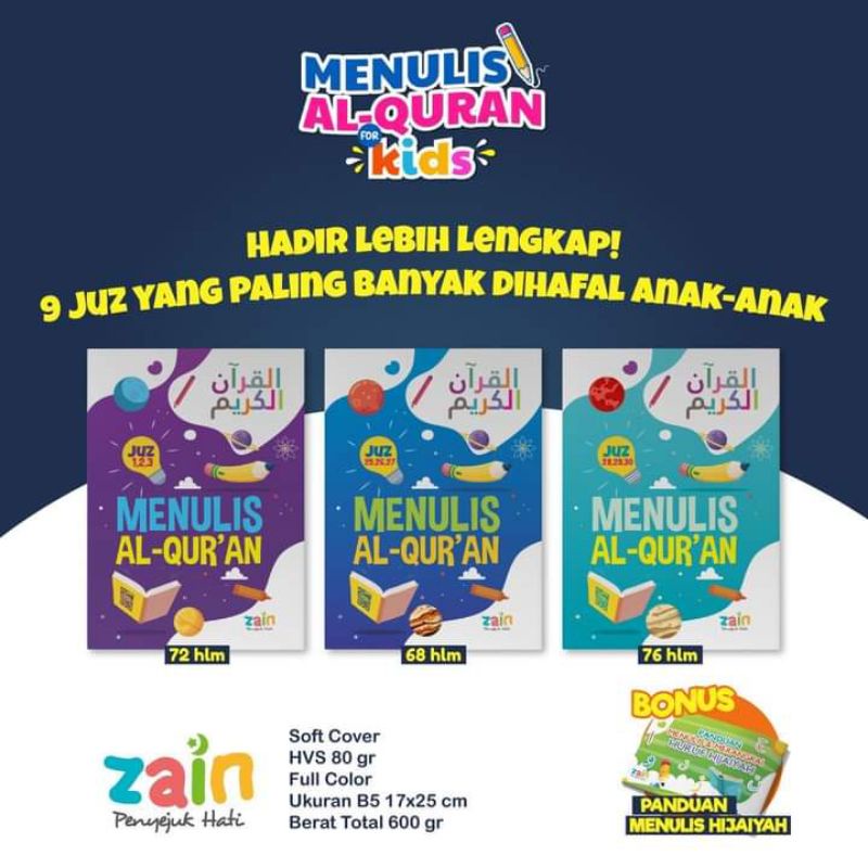 Buku Menulis Alquran dengan Menebalkan