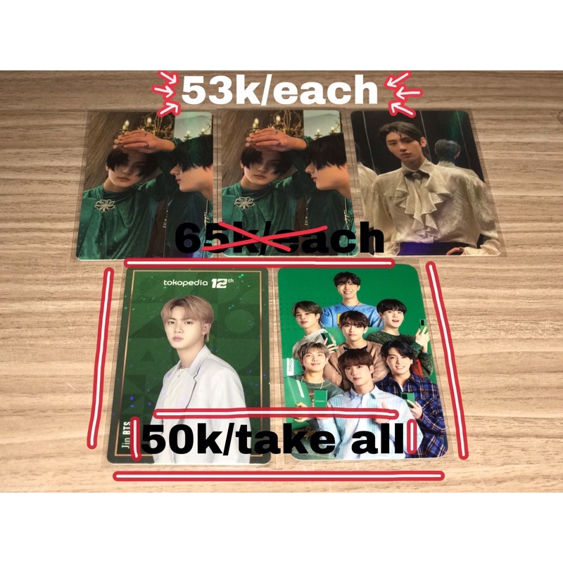PC HIJAU TOKO IJO BTS JIN HOLO+OT7 [BOOKED]