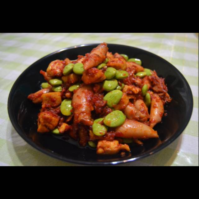 

Cumi Asin Pete Balado (300 gram) Halal 100%