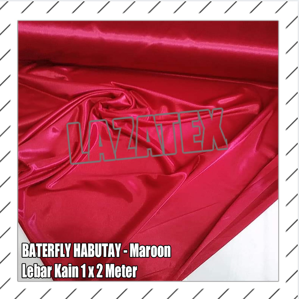 Kain dekorasi wedding Batererfly habutay