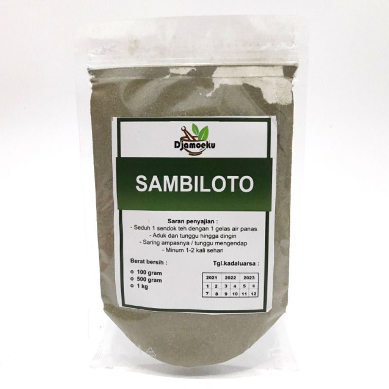 

Sambiloto bubuk 1 kg - murni 100%