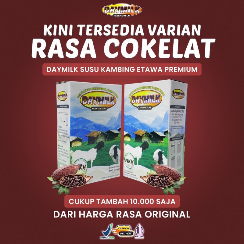 Susu Etawa Daymilk Rasa Coklat (Paket 3 Box)