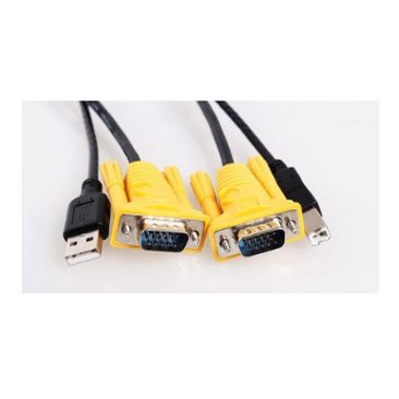 Cable kvm 3 meter Vga d-sub 15 pin Usb-B Usb-A 2.0 for keyboard video monitor mouse switch - kabel Kvm 3m