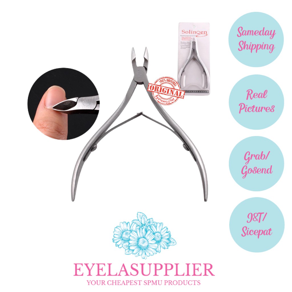 Cuticle Nipper Solingen Tang Kutikula Kuku Soligen Nail Nipper Gunting Nippers Manicure Pedicure