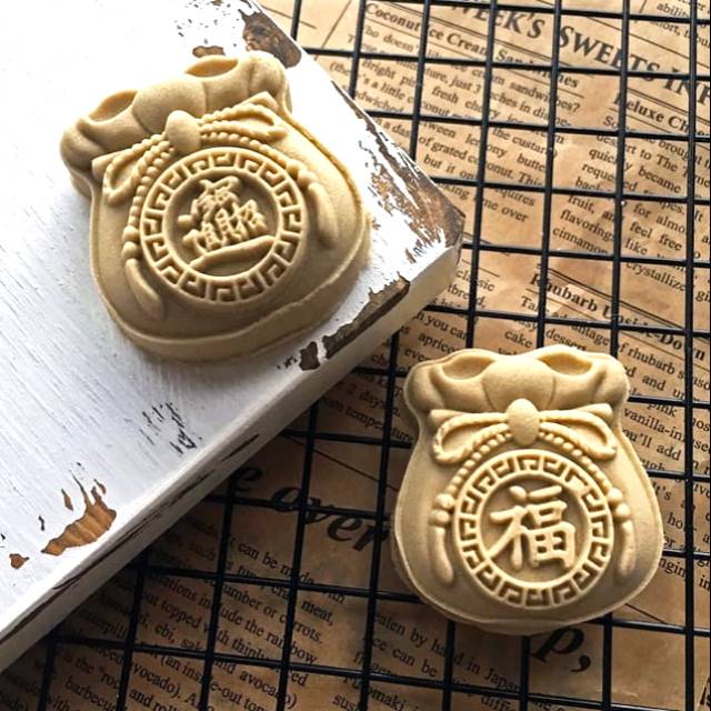 (1pc) cetakan kue bulan 2020 (50gr) mooncake press mold PREMIUM - XI BAO