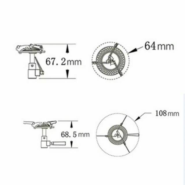 Kompor Fire Maple FMS-116T titanium firemaple stove ultralight mini portable gas lipat camping