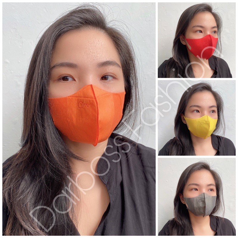 Masker C-Care DUCKBILL garis isi 10 / Masker Gaya Korea Earloop / Disposable Face Mask