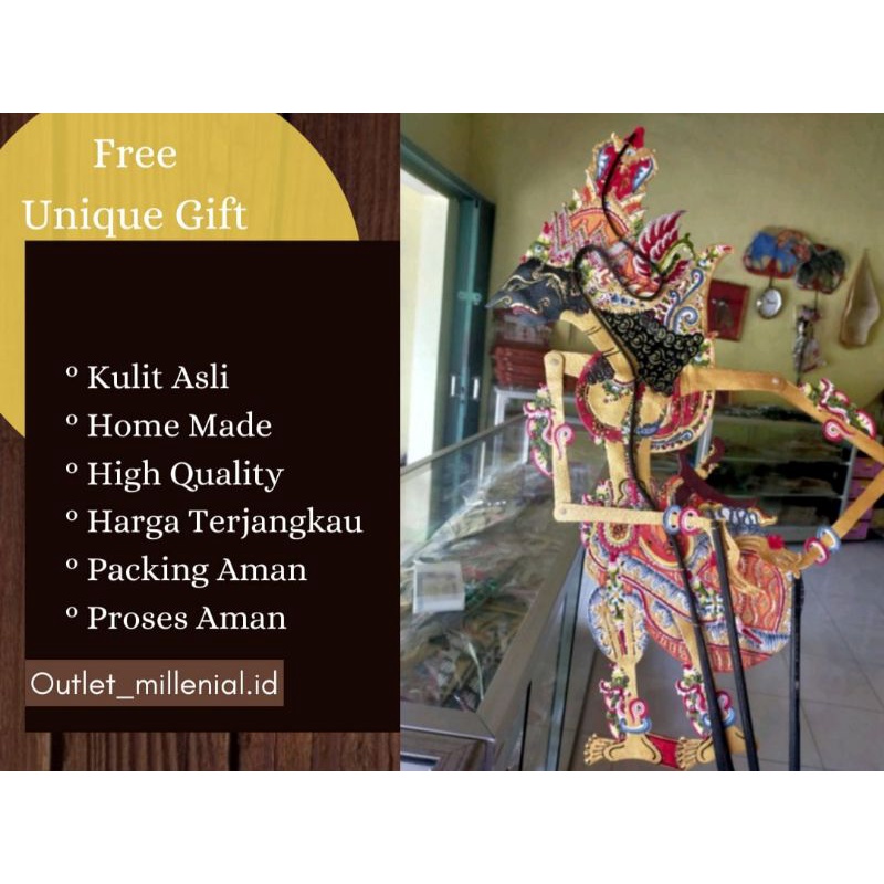 Wayang Kulit Krisna Kresna Halus Standar Pedalangan