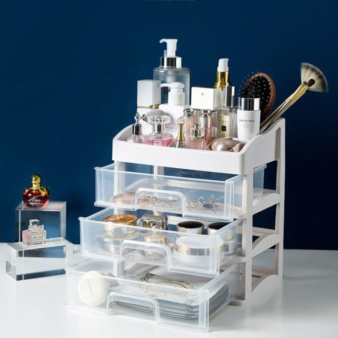 Storage Box organizer Plastik portable Tempat Kosmetik Make Up