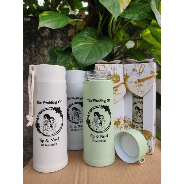 SOUVENIR BOTOL TUMBLER KAKTUS KEMAS BOX CUSTOM SABLON