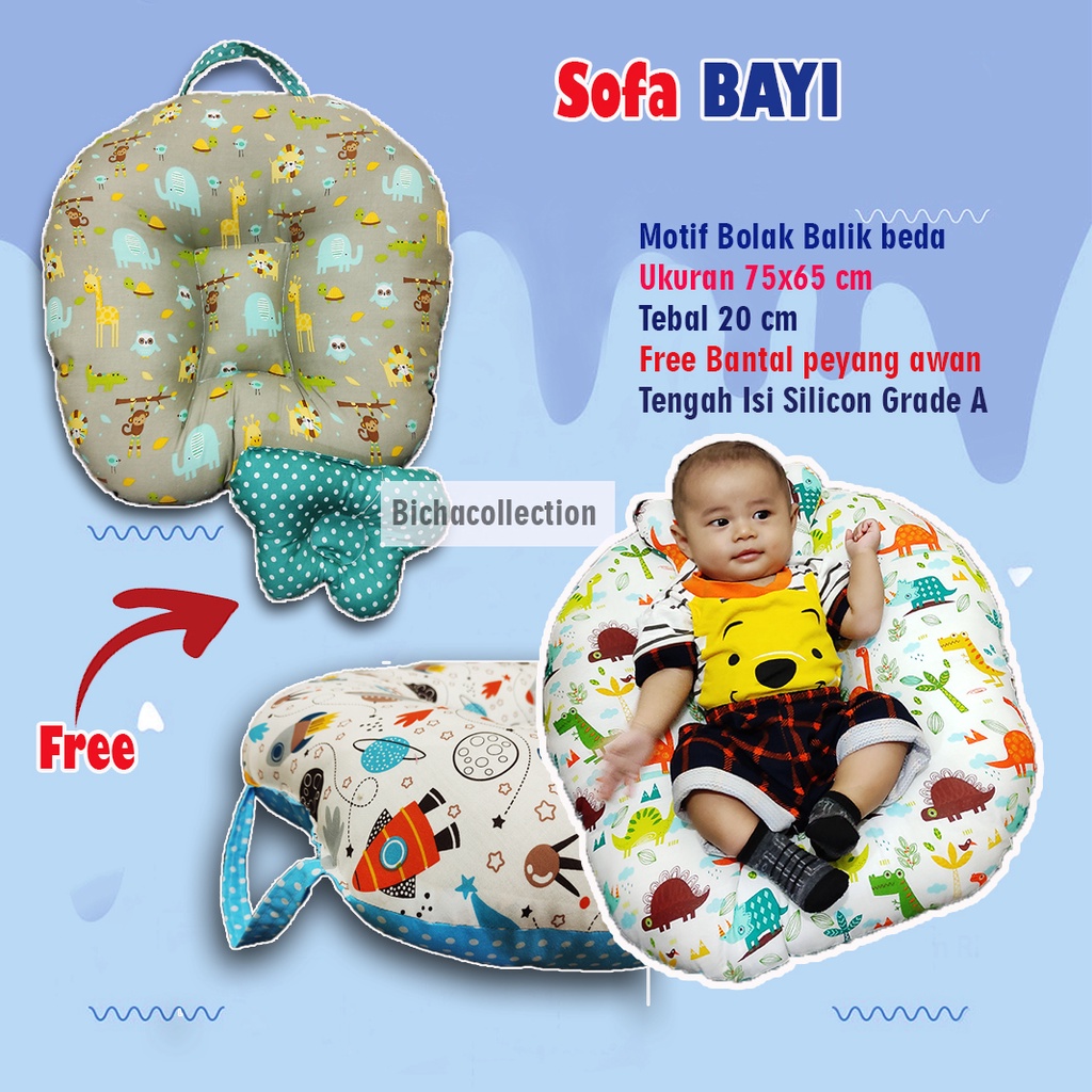 Free Bantal Peyang Awan !! Sofa Bayi Multifungsi New Born Gift Baby Launger Set Kado Bayi Termurah