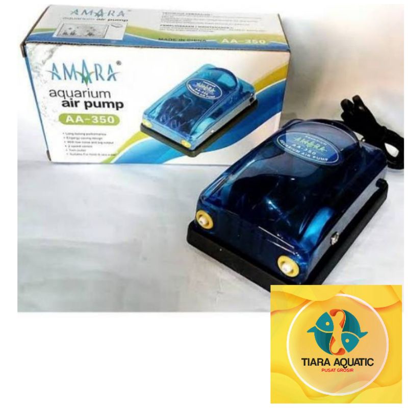 Airpump Aerator 2 lubang untuk Aquarium kiyosaki,armada roston,dll