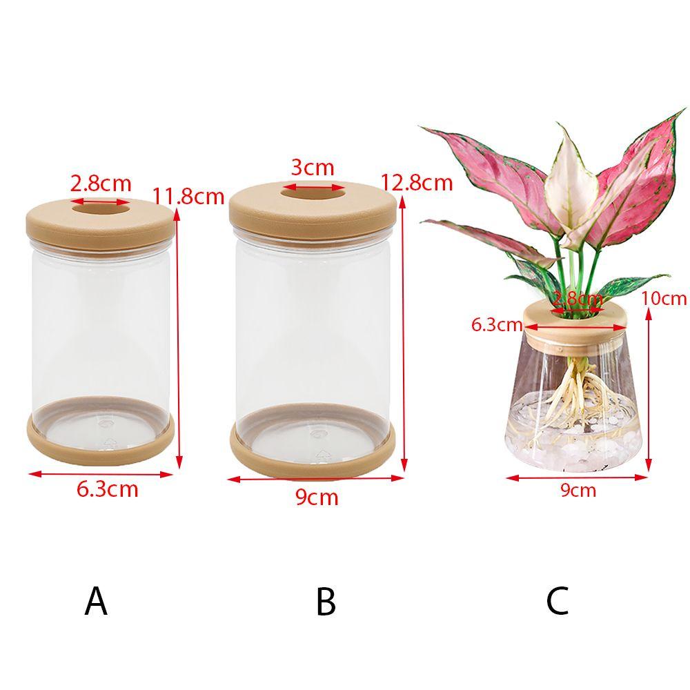 Rebuy Home Decor 1pcs Kaca Imitasi Bulat Bahan Resin Untuk Perlengkapan Taman Tanaman Air Indoor/Outdoor