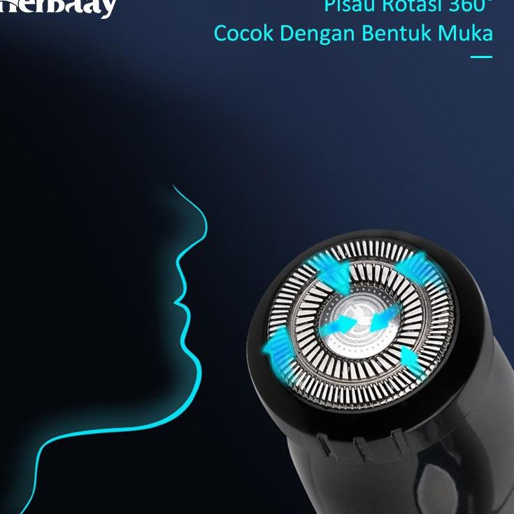 ZTS Herbaay 3 in 1 Mesin pencabut bulu hidung mesin cukur  rambut di pelipis alat cukur COD mesin cu