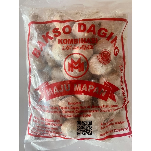 Jual Maju Mapan Bakso Kombinasi Daging Dan Ayam 725g Shopee Indonesia